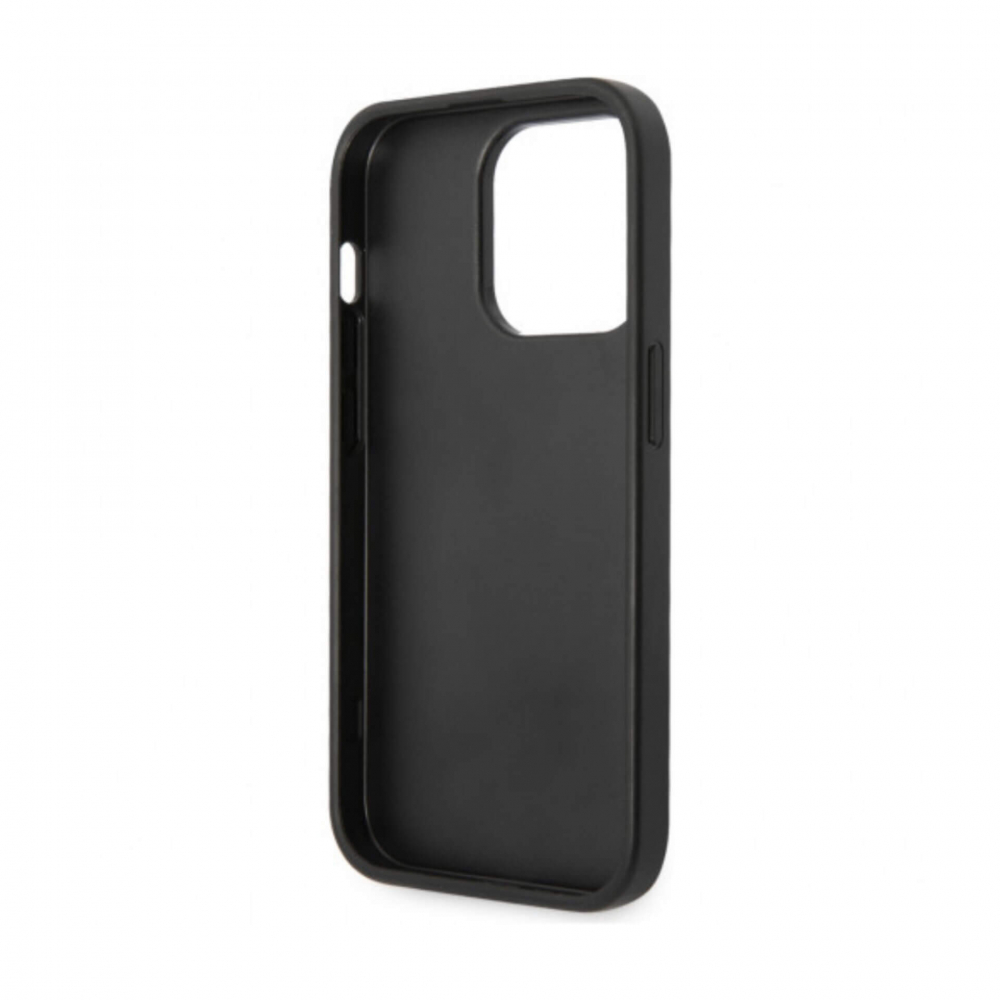 ����� ��� iPhone  14 Pro Max Lagerfeld PU Saffiano Karl Patch Silver