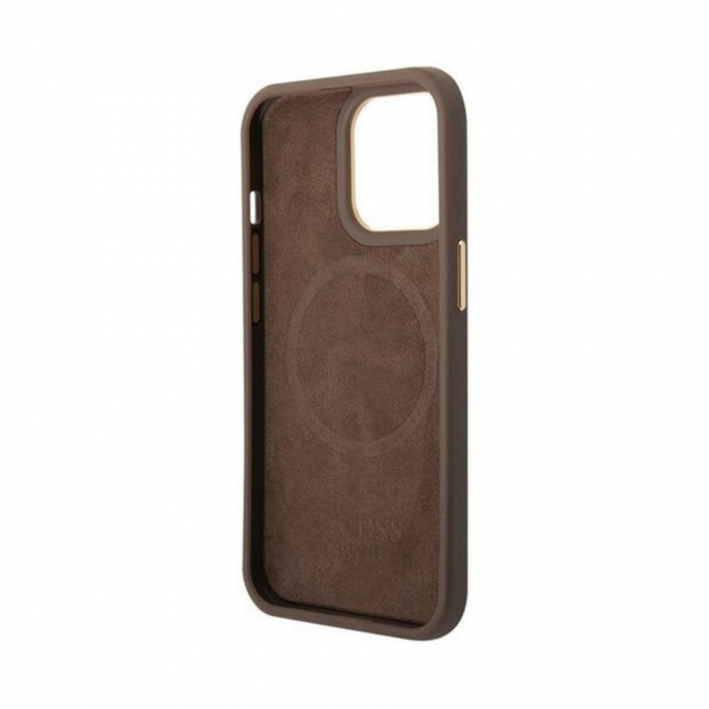 ����� ��� iPhone  13 Pro Max, 13 Pro Guess PU 4G Plate metal logo Mag, ����������