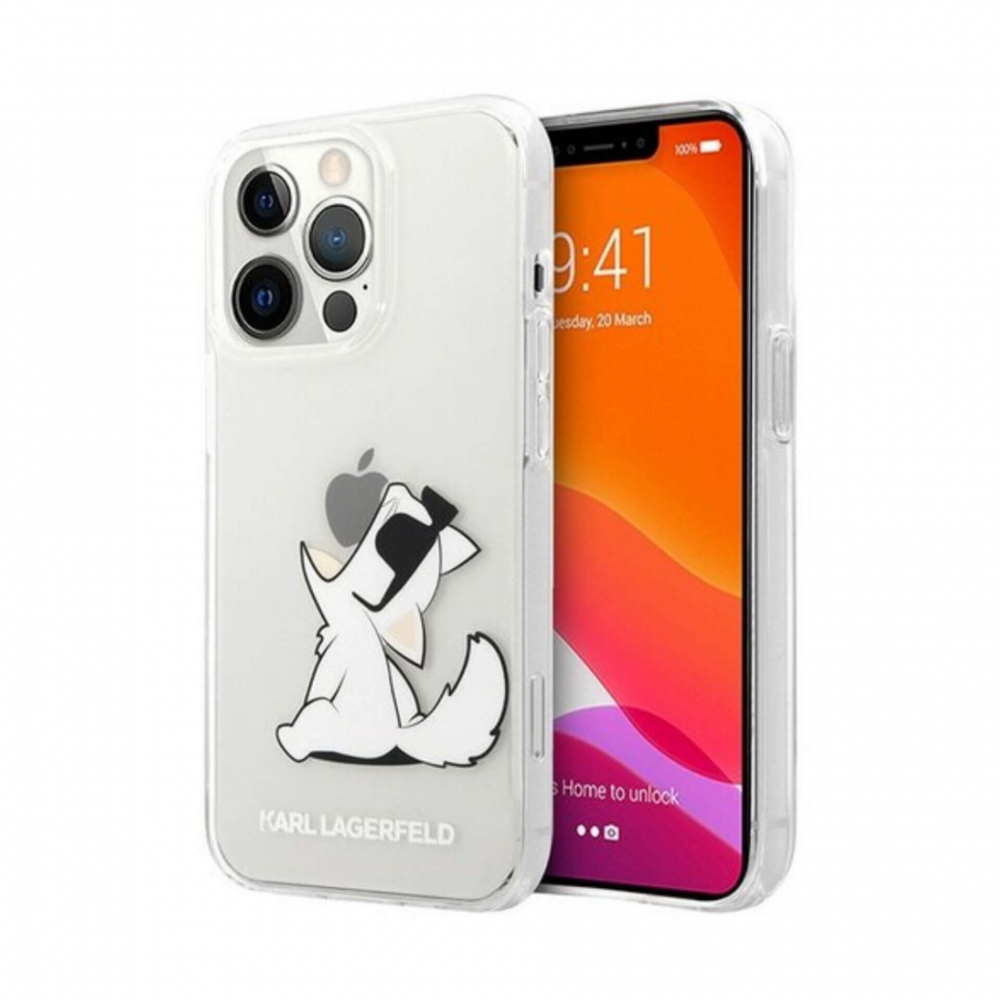 ����� ��� iPhone 13 Pro Lagerfeld PC/TPU Choupette Fun Transparent