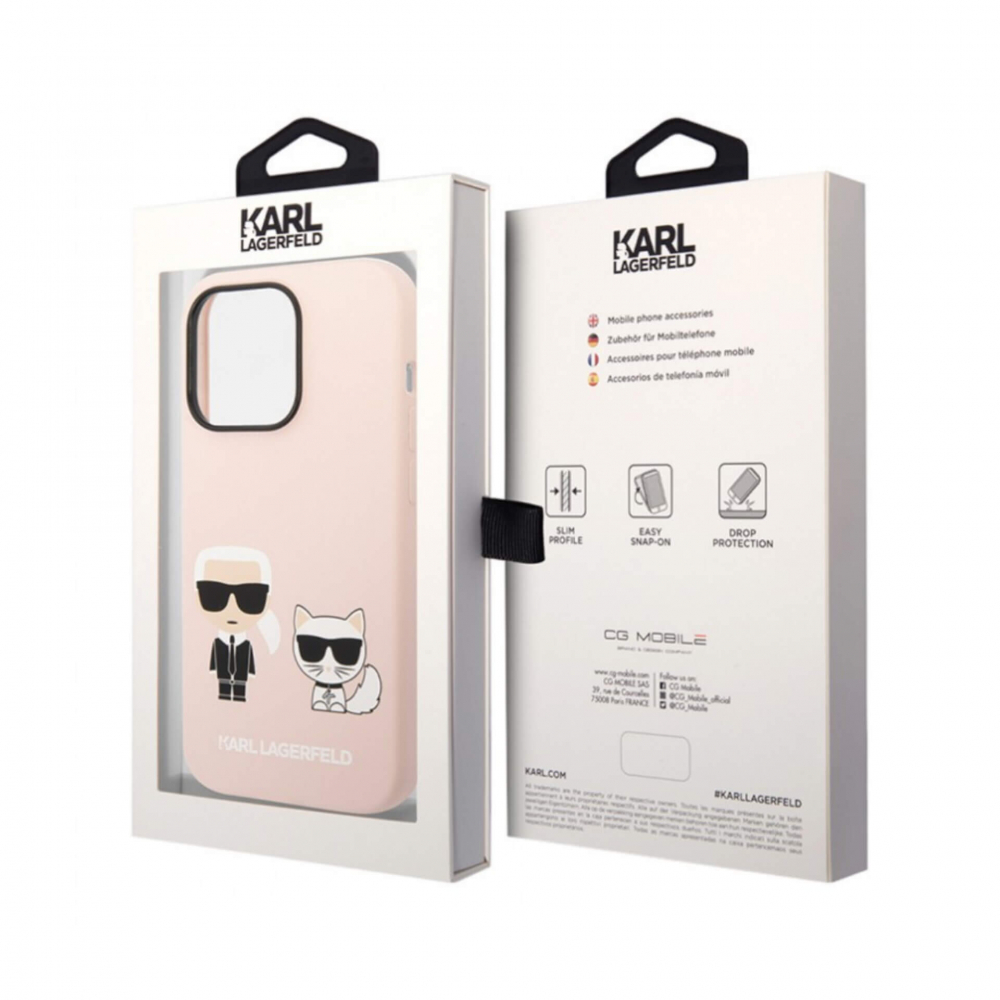 ����� ��� iPhone 14 Pro Lagerfeld Liquid silicone Karl&Choupette, �������
