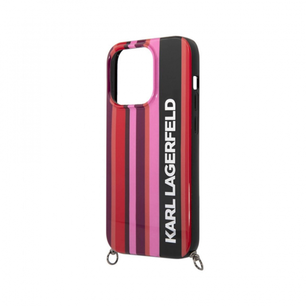����� ��� iPhone 14 Pro Lagerfeld Crossbody PC/TPU Color Strap, �������