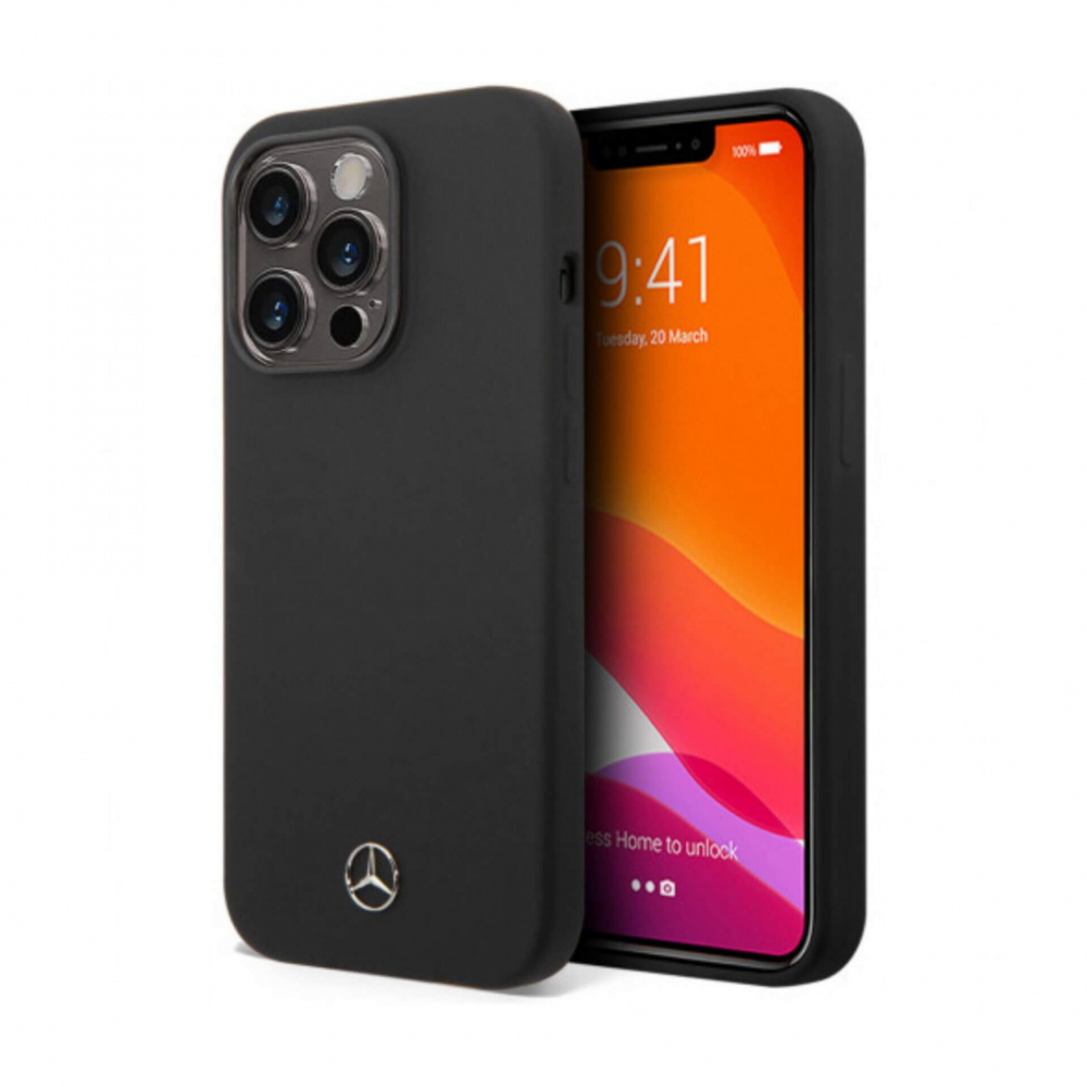 ����� ��� iPhone 14 Pro Max Mercedes Liquid silicone Hard, ������ 