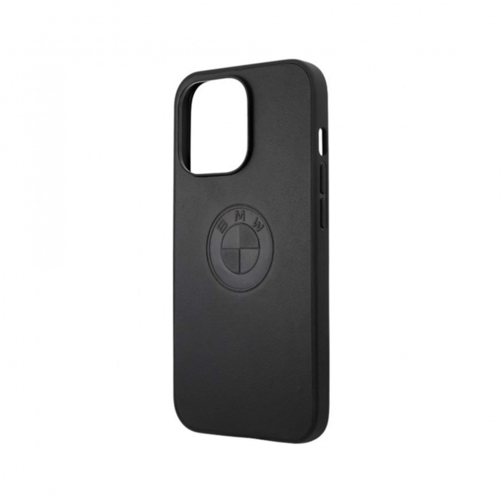 ����� ��� iPhone 13 Pro Max BMW Signature Genuine leather Embossed, ׸����