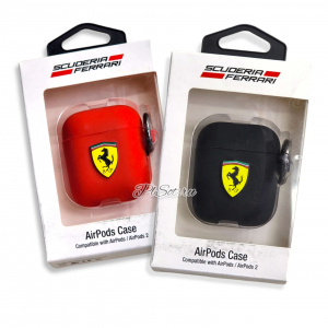 ����� ��� AirPods 1, 2 Ferrari Silicone case FESACCSILSHRE