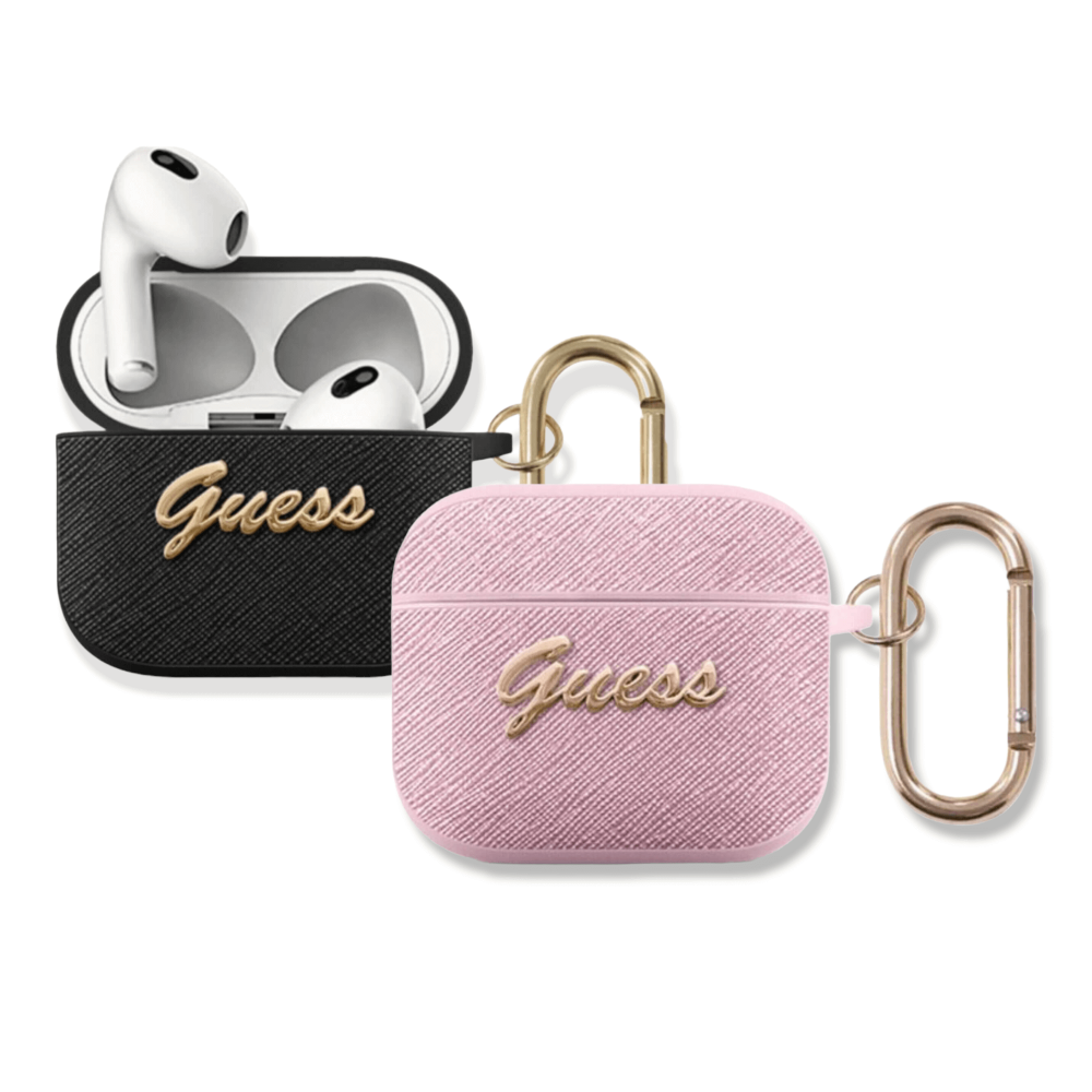 ����� ��� AirPods 3 Guess PU Saffiano Metal logo, � ���������